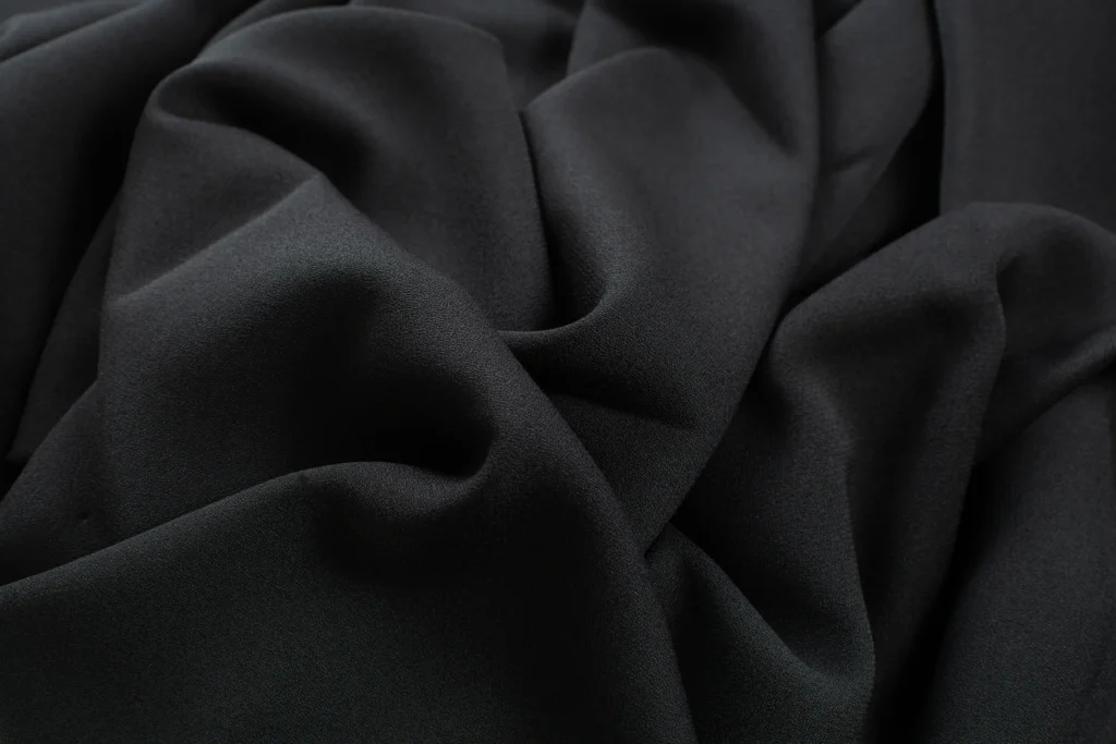 beslon black abaya crepe fabric - rochaan fabrics