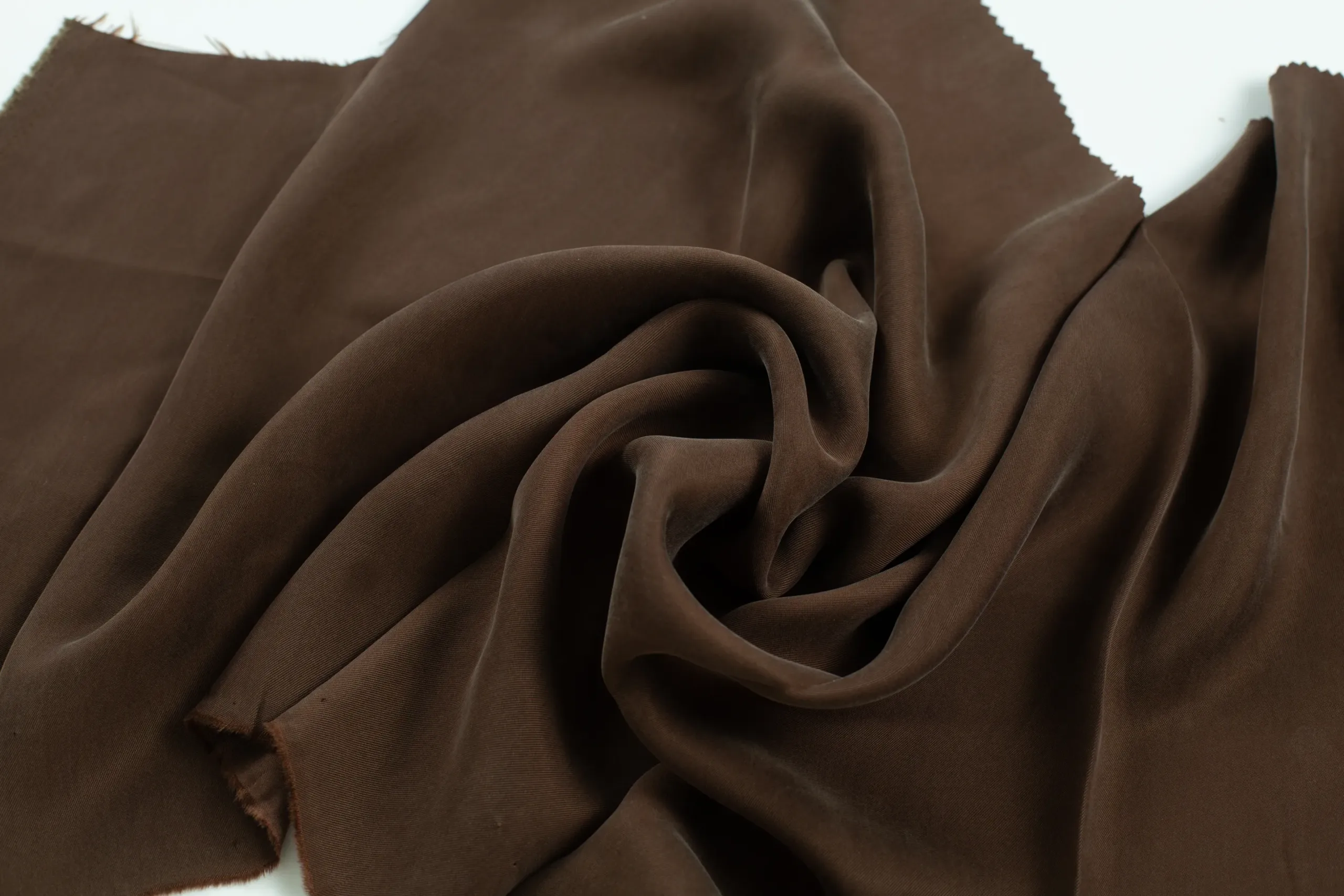 brown cupro - rochaan fabrics