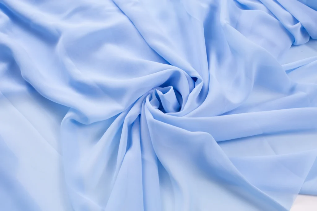 Chiffon baby blue fabric