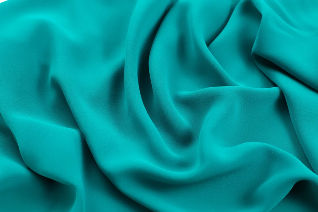 teal crepe - rochaan fabrics