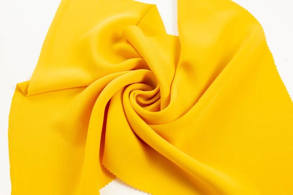 bright yellow crepe - rochaan fabrics