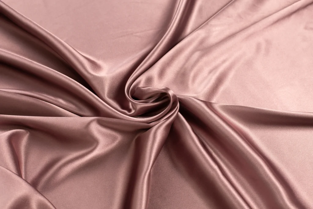 pink satin fabric- rochaan fabrics