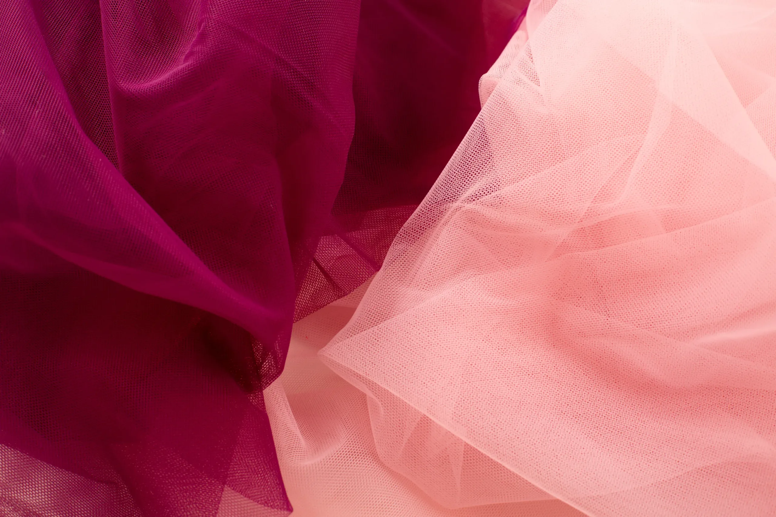 red pink tulle - rochaan fabrics